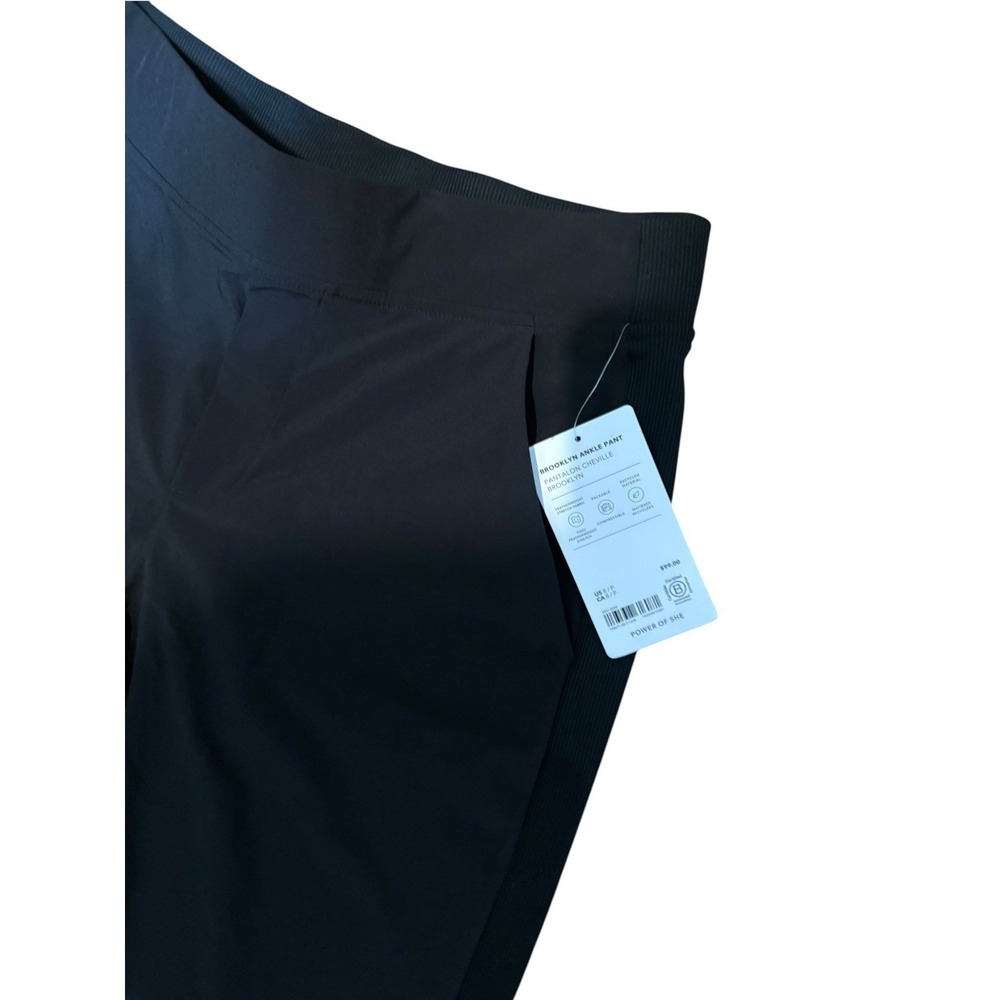 Athleta size 8 Petite Brooklyn Ankle Mid Rise Pant Black #198671 - Picture 2 of 6